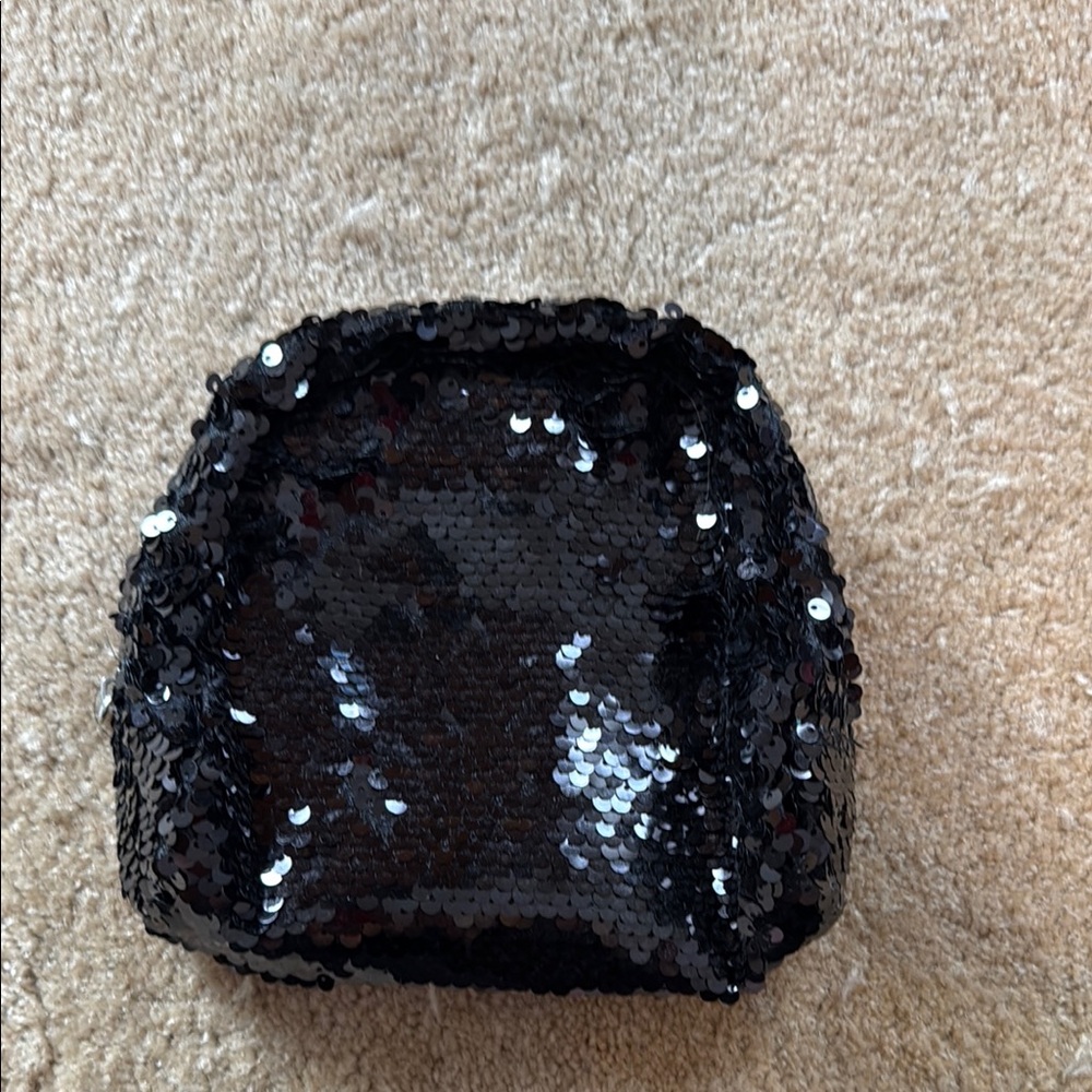 Black Sequin Clutch